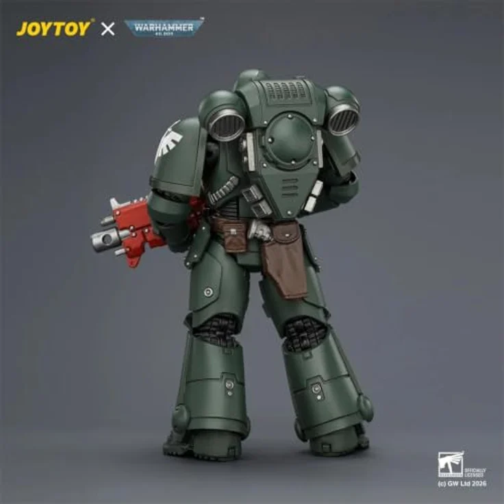 JOYTOY Warhammer 40,000 Actionfigur Dark Angels Intercessor, 12 cm, hochdetailliert und vollständig beweglich mit Bolzen-Gewehr, Bolzen-Pistole und Kettenschwert – Bild 2