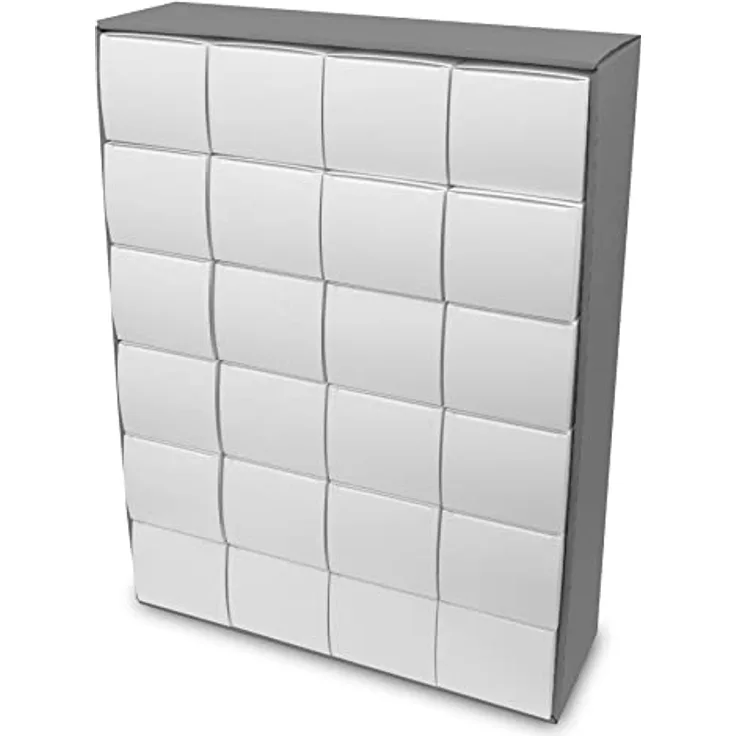 itenga Adventskalender zum Füllen Quader XL, großer Bastelkalender in grau mit 24 großen Schachteln (9x8x12 cm) zur individuellen Befüllung