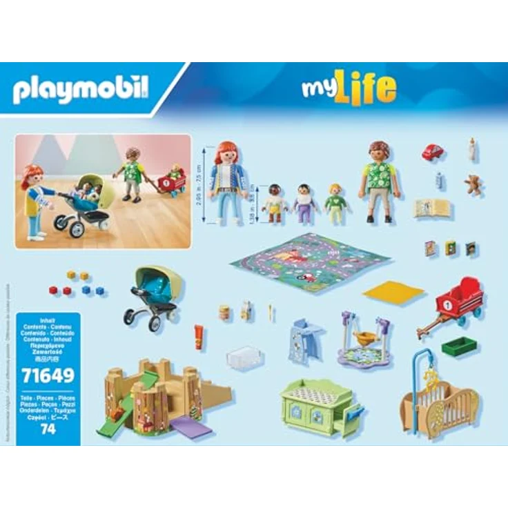 Playmobil® Krabbelgruppe (71649), My Life Konstruktions-Spielset, (74 St), Made in Europe – Bild 5