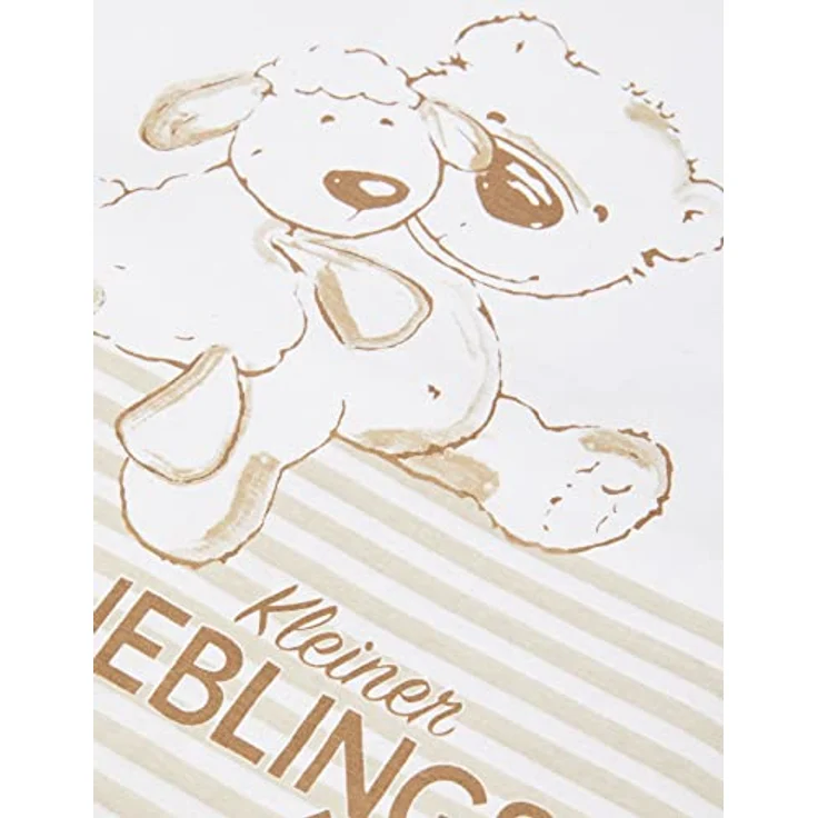 Herding Baby Best Baby-Schlafsack, Kleiner Lieblingsmensch Motiv, 70 cm, Seitlich umlaufender Reißverschluss und Druckknöpfe, Weiß – Bild 4