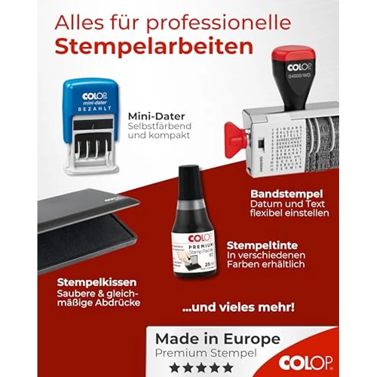 COLOP Stempel Textstempel Printer 20 KOPIE 38 mm Kunststoff – Bild 9