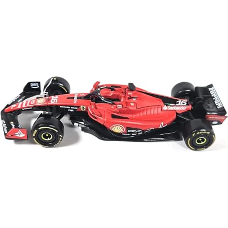 Bburago Ferrari SF-23 Charles Leclerc #16 2023, realistisches Modellauto im Maßstab 1:43, offizielle Ferrari-Lizenz, empfohlenes Alter 3+ Jahre – Bild 2