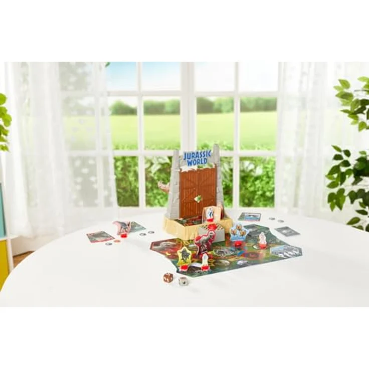 EPOCH Games, Jurassic World - T-Rex Panic, 7514, Dinosaurier Spielzeug, Brettspiel für Kinder ab 6 Jahren, Actionreiches Familienspiel – Bild 3