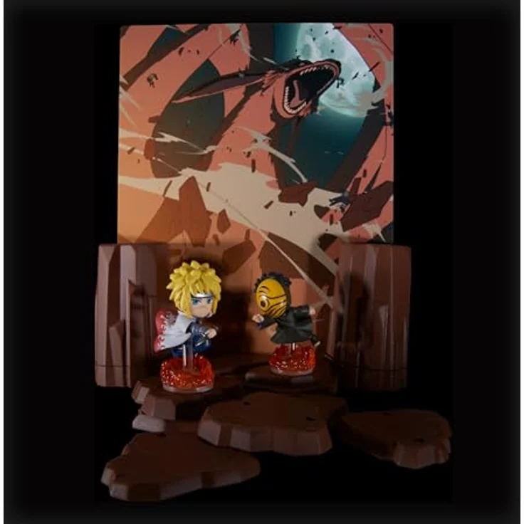 EPOCH Games - 7587 Naruto Shippuden Minato vs. Masked Man - Brettspiel für 2 Spielende ab 4 Jahren mit Sammelfiguren und Spielkulisse – Bild 2