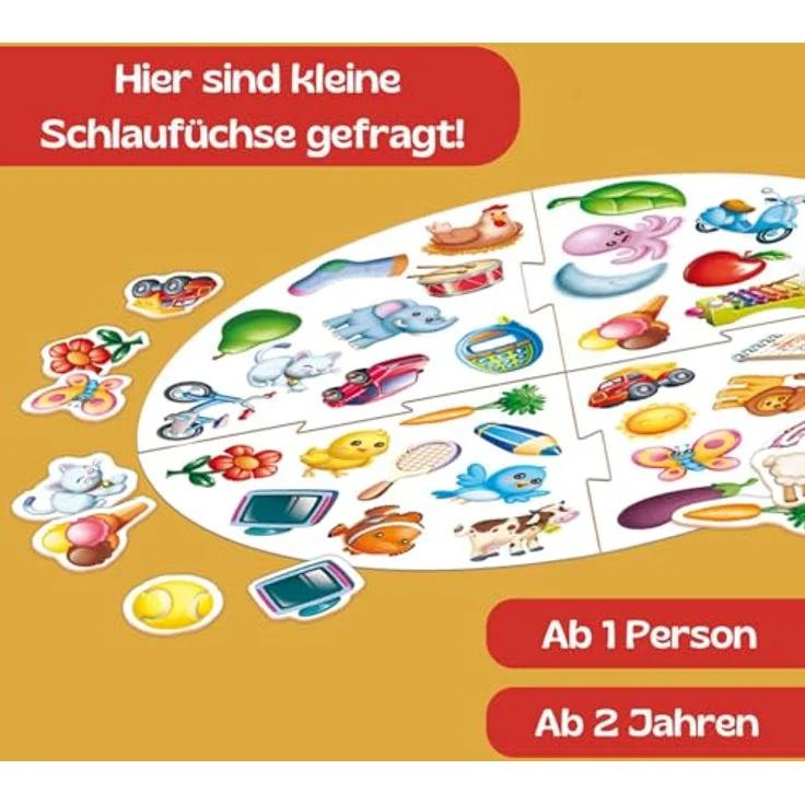 Educa - Schlaufuchs Kleiner 36 Bilder | Lernspiel | Familienspiel | Visuelle Wahrnehmung und Reflexe schärfen | Ab 2 Jahren – Bild 3