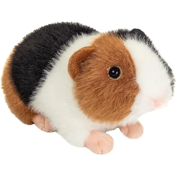 Teddy-Hermann Meerschweinchen 3-farbig, Kuscheltier aus weichem Plüsch, 19 cm – Bild 1