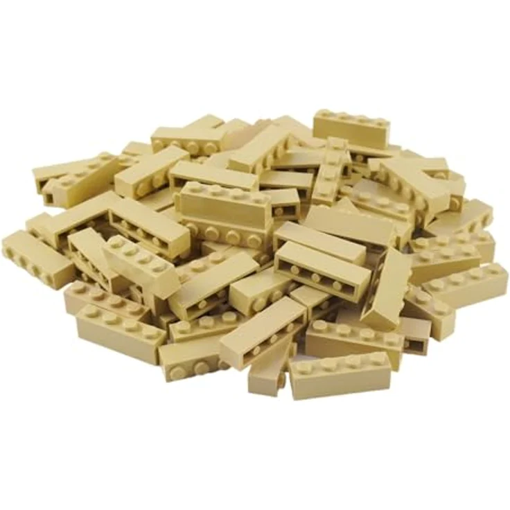 Stein-Experte Lego® Classic Basic City 1x4 Steine, hellbeige, 100 Stück - Ideal für kreative Bauprojekte und Erweiterungen! – Bild 3