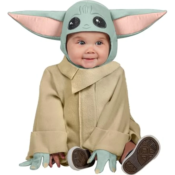 Rubies 3702xxx - The Child, Star Wars The Mandalorian - Baby Yoda Grogu 6-12 Monate – Bild 2