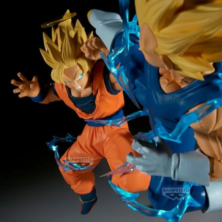 Banpresto Actionfigur Goku Super Saiyan 2 (Vs Majin Vegeta), Dragon Ball Z, 15 cm, PVC Sammlerfigur, Mehrfarbig, mit Basisständer – Bild 4