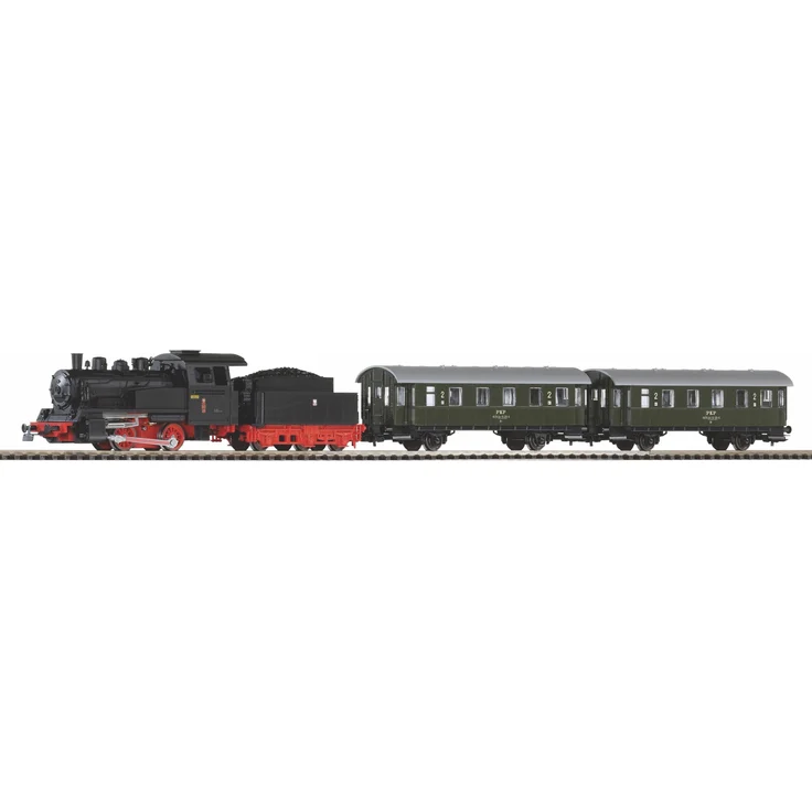 Piko Start Set Dampflok Personenzug PKP A-Gleis,Bettung (Spur H0) by Piko - Modelleisenbahn – Bild 1
