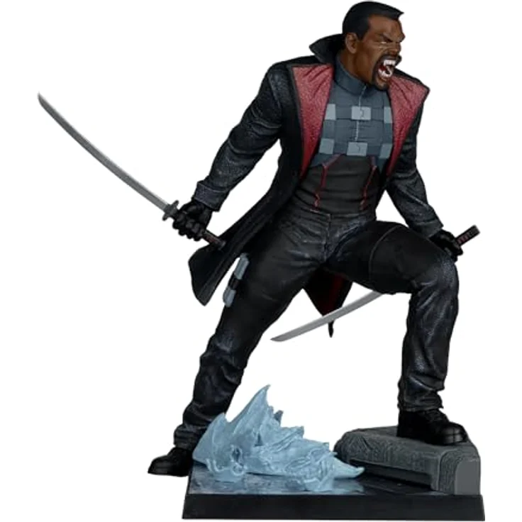 McFarlane Marvel Collection PVC Statue 1/6 Blade (Blade #1), 19 cm mit Diorama-Base und Comic – Bild 1