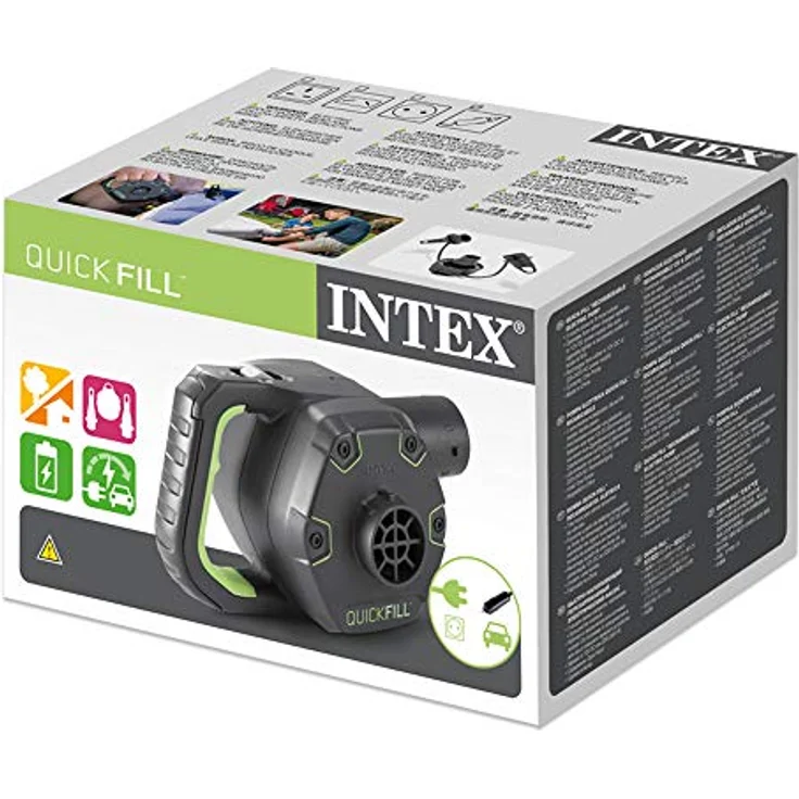 Intex Pumpe elektrisch 220V, inklusive 12V Adaptor, wiederaufladbare Batterie eingebaut, Pumpleistung# 650 l/min – Bild 7
