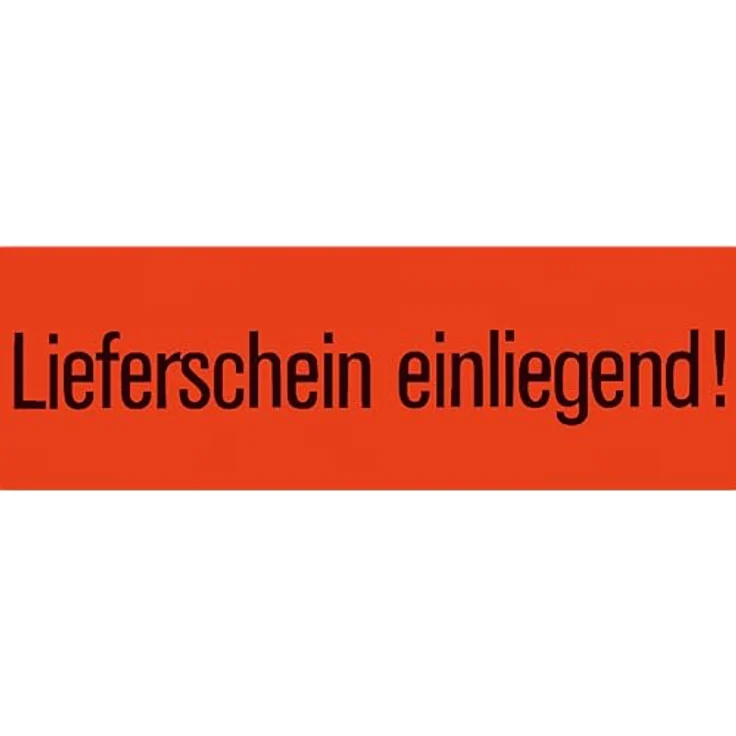 HERMA 6754 Lieferschein einliegend Aufkleber, 1000 Stück, 39 x 118 mm, selbstklebend, klein, Warnhinweis Etiketten Versandaufkleber Paketaufkleber für Kennzeichnung von Sendungen, neon leuchtrot – Bild 2