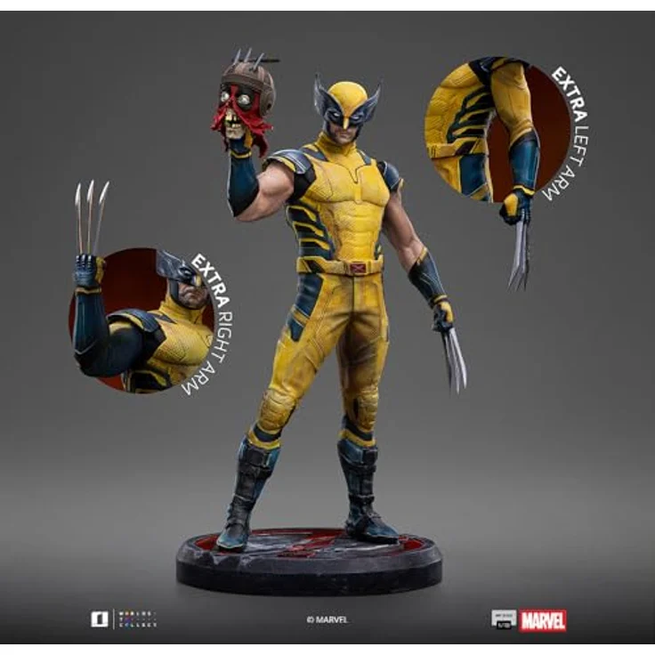 Iron Studios Deadpool 3 Art Scale Statue 1/10, Wolverine & Headpool, 22 cm, offiziell lizenziert aus Resin – Bild 7