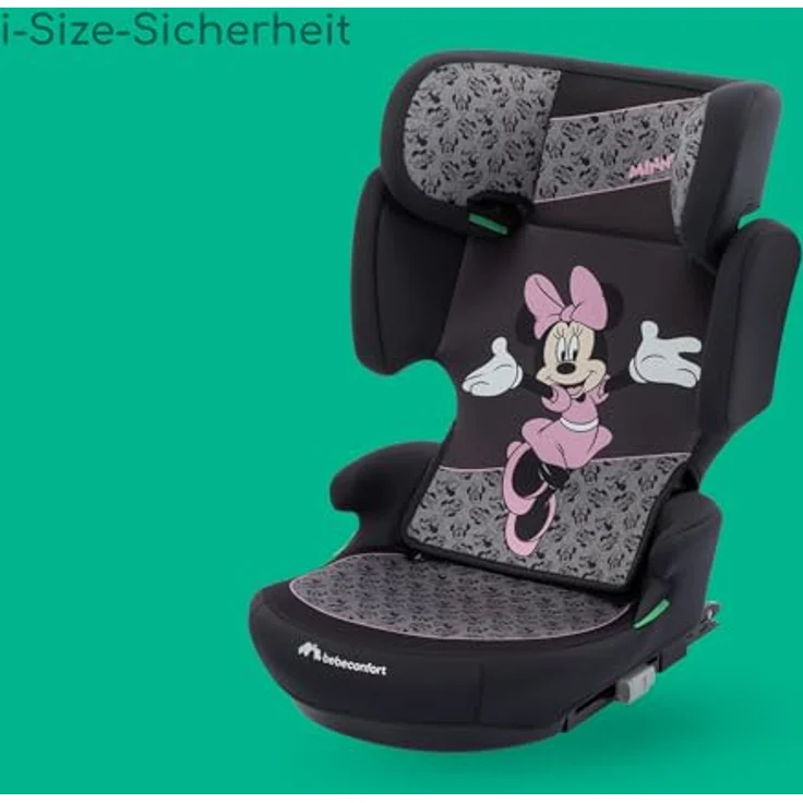 Bebeconfort Road Fix i-Size Kindersitz, Disney Authentic Minnie für Kinder 100-150 cm, sicher mit ISOFIX, nur 3,8 kg, verstellbare Kopfstütze – Bild 7