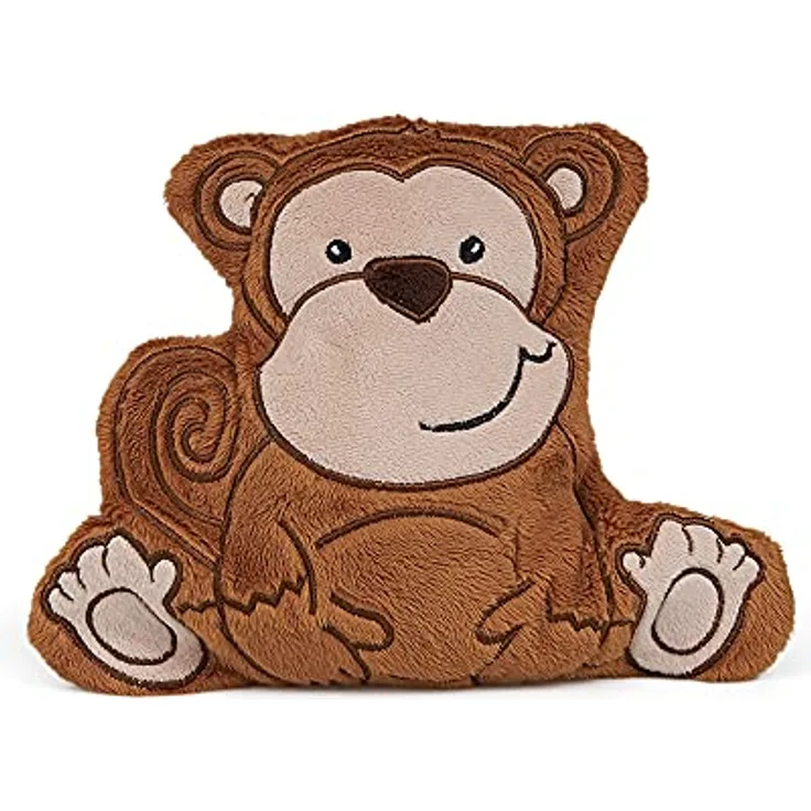 Grünspecht Wärmekissen Wärme-Zoo - Affe, Traubenkern-Füllung für Babys, 22 x 18 cm, waschbarer Bezug