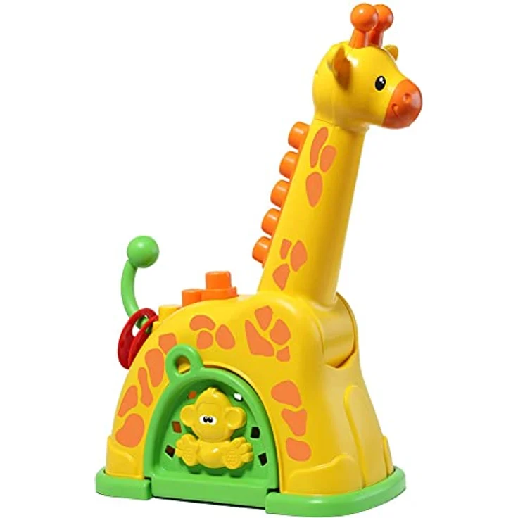 M MOLTO Activity Giraffe, Musikspielzeug mit 15 Aufbewahrungsblöcken und Melodien – Bild 1