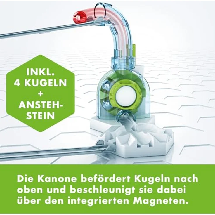 Ravensburger 27465 GraviTrax Element Vertical Cannon - Kugelbahnerweiterung mit vertikaler Kanone, inkl. 3 silberne und 1 rote Kugel, ab 8 Jahren – Bild 2