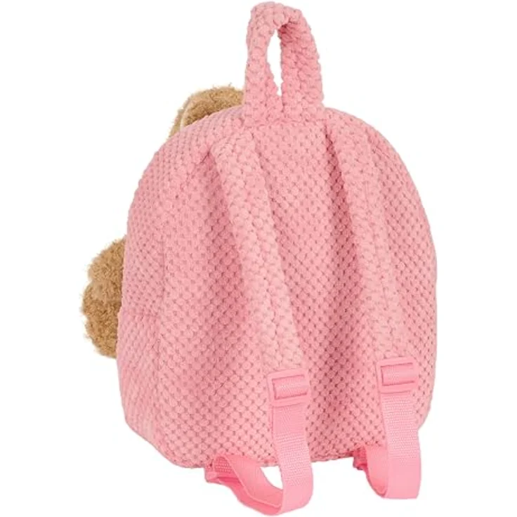 Safta Kindergartentasche, Kinderrucksack mit abnehmbarem Plüschbär, 4,65 Liter, Rosa – Bild 2