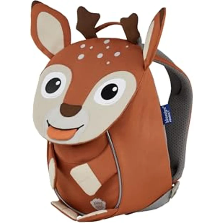 Affenzahn Kleiner Freund Kindergartenrucksack, 26 cm, braun, mit Brustgurt und praktischem Reißverschluss – Bild 2