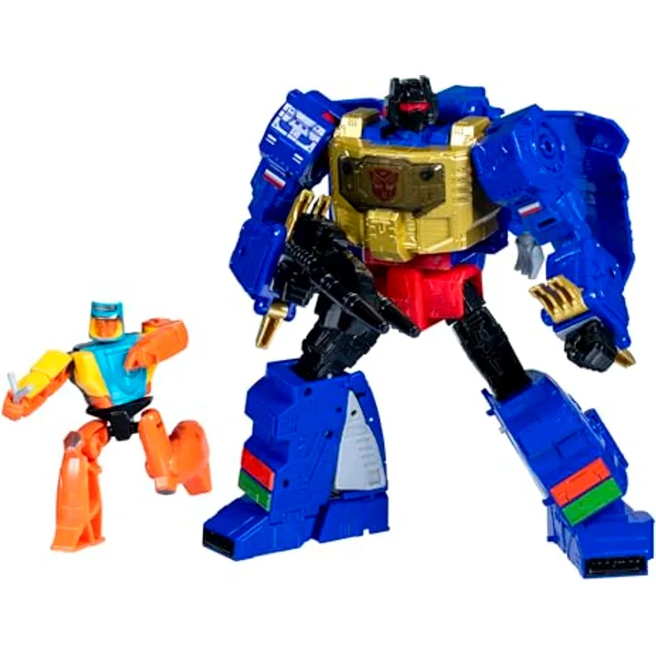 Transformers G2 Universe Grimlock, 19 cm große Leader-Klasse Action-Figur, verwandelbar in Dinosaurier, mit Kanonenblaster Zubehör