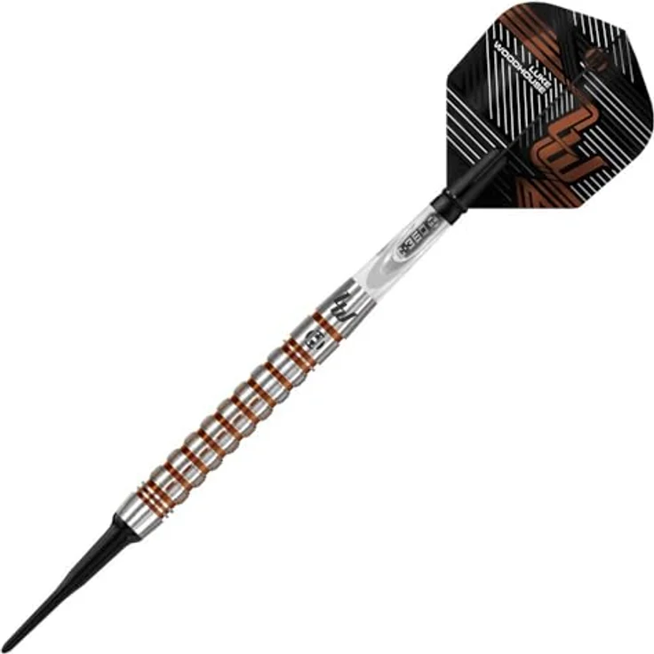 Harrows Luke Woodhouse G2 Softtip, Dartpfeile mit 90% Wolfram, Signature Predator-Ringgriff, Kupfer-Titannitrid-Beschichtung, 18 g – Bild 6