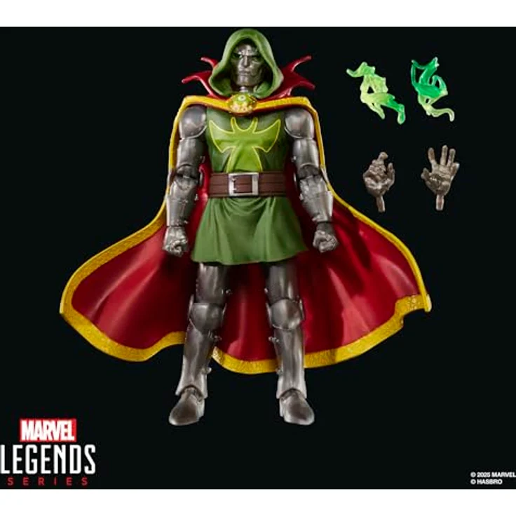 Marvel Press Marvel Legends Series Emperor Doom Action-Figur, 15 cm mit 4 Zubehörteilen und über 20 Beweglichkeitspunkten – Bild 2
