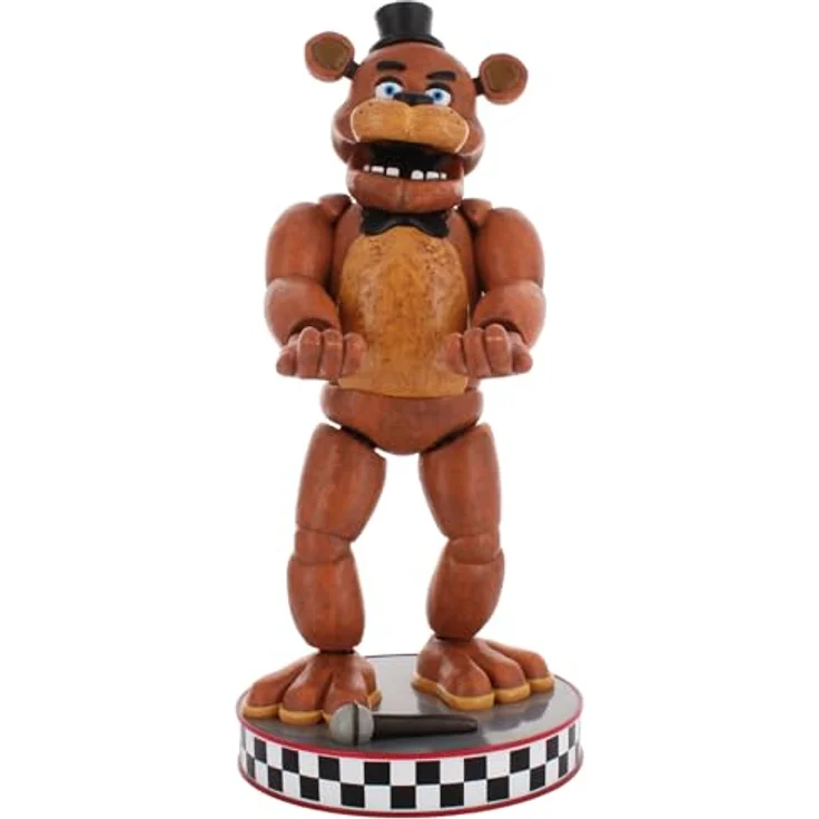 exquisite gaming Five Nights At Freddy's Cable Guys Lade-Halter Freddy, Sammelfigur im detailgetreuen Design für Smartphones, Controller und mehr, offiziell lizenziert – Bild 1