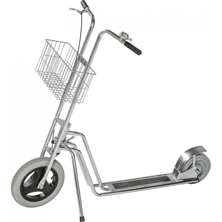 Kongamek Scooter 1250x645x1070mm mit Gummibereifung, 150kg Tragkraft, Handbremse und rutschfester Fußplatte