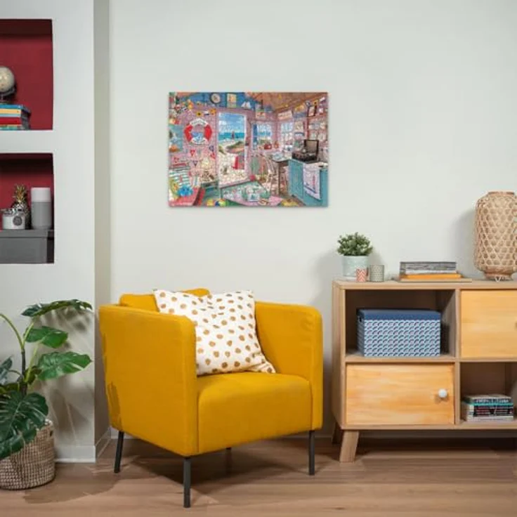 Ravensburger Puzzle 12000032, Die Strandhütte, Nostalgie-Puzzle mit 1000 Teilen, 70 x 50 cm, für Erwachsene und Kinder ab 14 Jahren – Bild 5