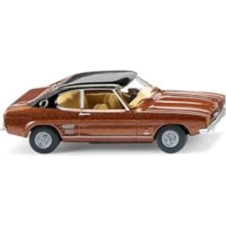 Wiking Ford Capri I H0, Modellfahrzeug in kupferbraun-metallic mit schwarzem Dach, Spur HO 1:87