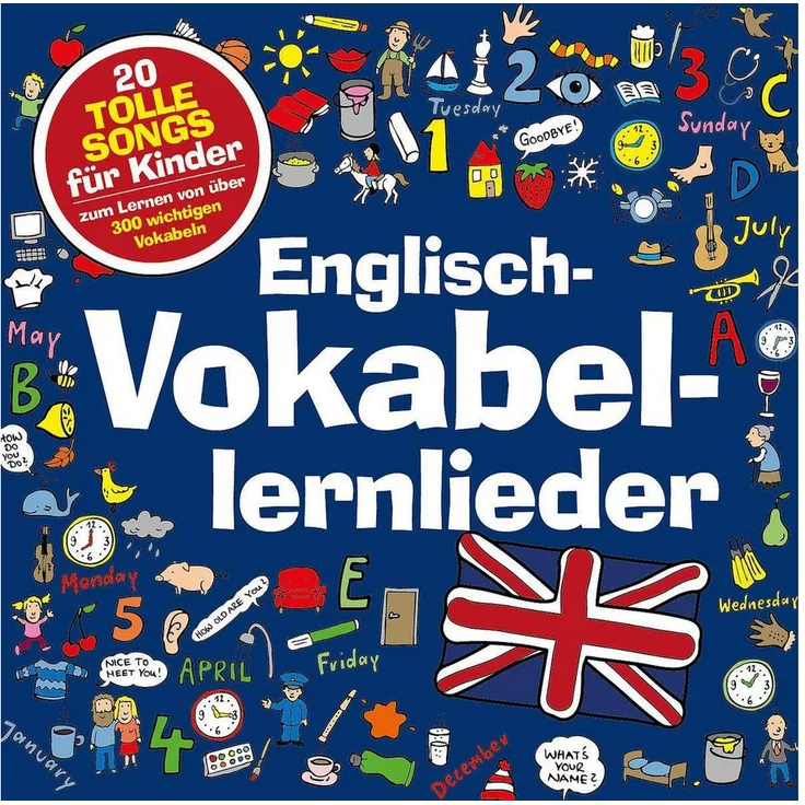 Universal Music GmbH Hörspiel Englisch-Vokabellernlieder, CD für Kinder ab 4 Jahren mit über 300 Vokabeln in unterhaltsamen Liedern