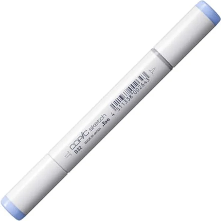 Copic COPIC Sketch Marker Typ B - 32, Pale Blue, professioneller Pinselmarker mit Super-Brush- und Medium-Broad-Spitze – Bild 2