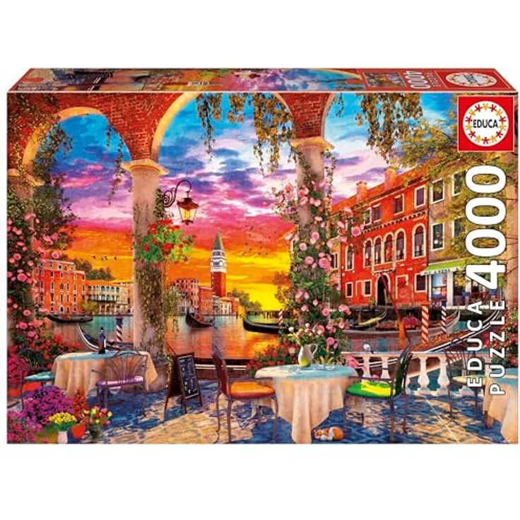 Educa 4000 Teile Puzzle Venedig, inkl. Service für verlorene Teile, 136 x 96 cm, für Erwachsene ab 14 Jahren