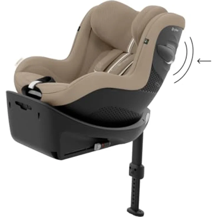 Cybex Sirona G i-Size Plus, Reboard Kindersitz mit 360°-Drehmechanismus, Almond Beige – Bild 8