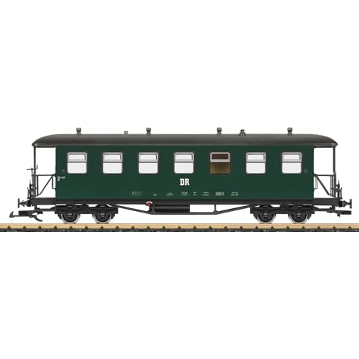 LGB 36372G Personenwagen Bauart KB der DR, 2. Klasse mit Metallradsätzen, originalgetreue Farbgebung, 58 cm Länge – Bild 1