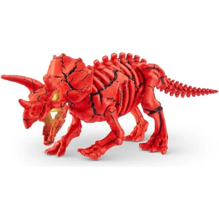 Zuru Robo Alive Dino Fossil Find Series 2, Sammelfigur mit Magma-Look und licht- sowie geräuschaktivierten Skeletten, 4 Varianten zum Sammeln – Bild 3
