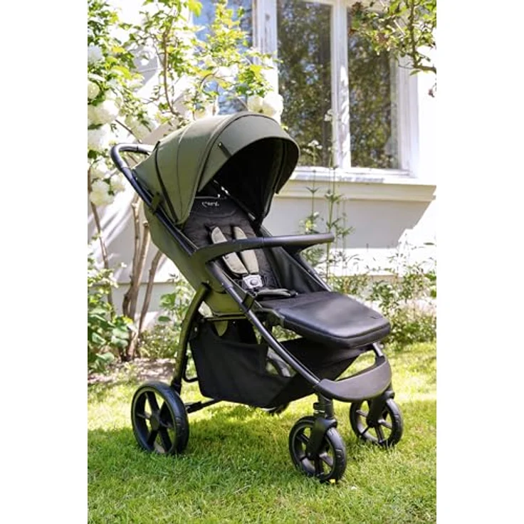 MoMi Kinder-Buggy Miya, Einhand-Faltsystem, große EVA-Räder, XXL-Verdeck, inkl. Zubehör bis 22 kg – Bild 10