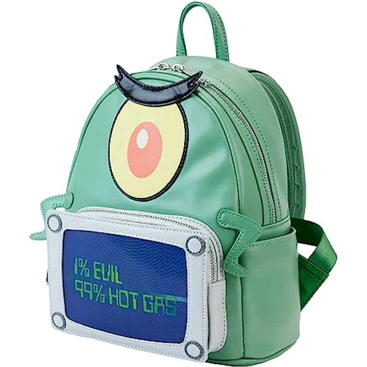 Loungefly - Spongebob Plankton Backpack - Amazon-Exklusiv - Niedliche Sammeltasche - Geschenkidee - Offizielle Handelswaren - Für Jungen, Mädchen Men und Frauen - TV Fans – Bild 2