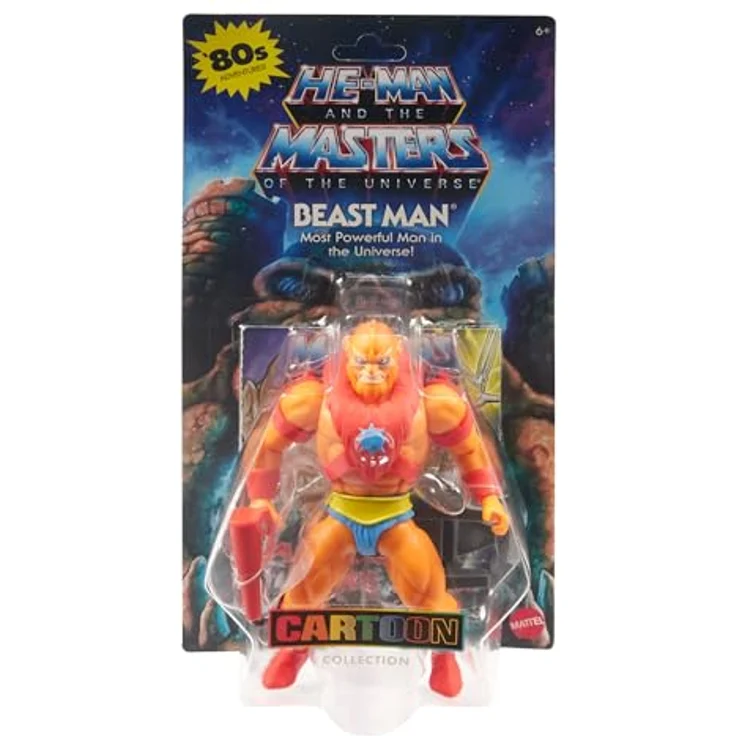 Masters of the Universe Origins, Beast Man-Actionfigur, ca. 14 cm groß, beweglich mit abnehmbarer Rüstung und Peitsche, HYD18 – Bild 2