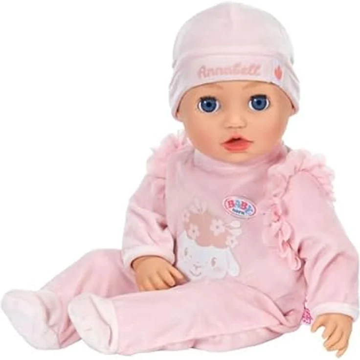 MGA Zapf Creation BABY born Annabell Puppe, 43 cm mit realistischen Babylauten und Bewegungen – Bild 2