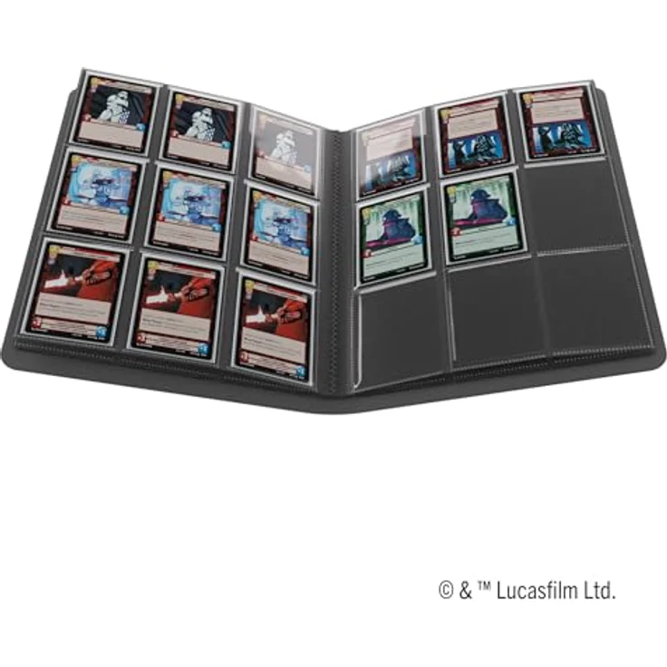 Gamegenic Star Wars: Unlimited 18-Pocket Album – X-Wing/Tie Fighter, für bis zu 360 Karten, farbenfroher Full-Art-Druck, mit elastischem Gurt – Bild 5