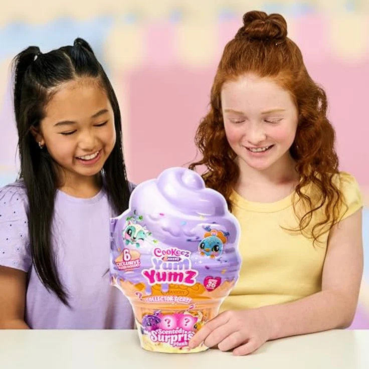 Moose Cookeez Makery Yum Yumz Multi-Pack S2, Sammelbox mit 6 exklusiven Plüschfiguren in Eiskugel-Form – Bild 3