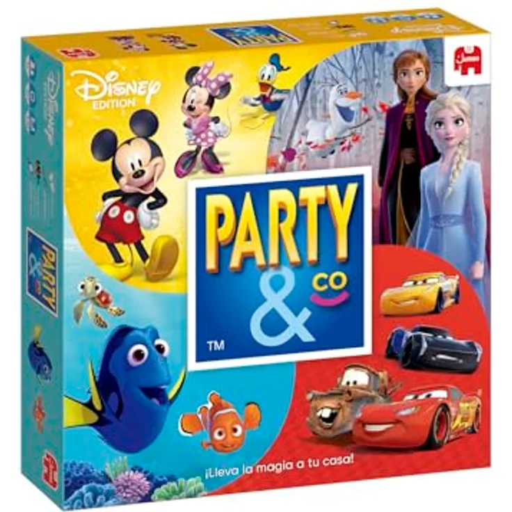 Diset Party & Co. Disney Brettspiel, Familien- und Gesellschaftsspiel ab 4 Jahren mit Mimik, Zeichnen, Fantasie und Erinnerung – Bild 1