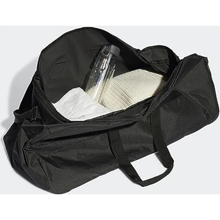 adidas Sportswear Sporttasche TIRO L DUFFLE L BLACK/WHITE, Kindersporttasche mit U-förmigem Reißverschluss und Mesh-Fach – Bild 3