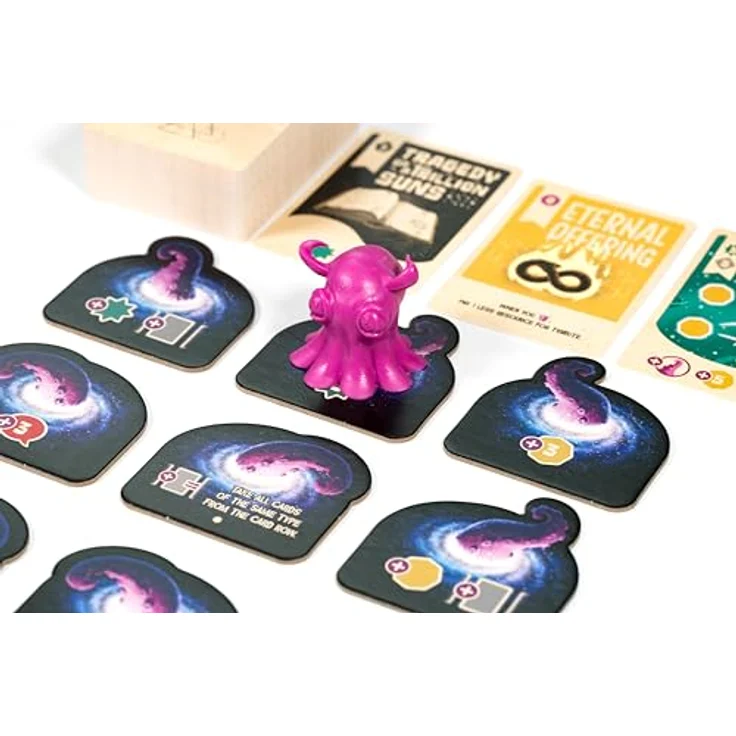 Lucky Duck Games Cosmoctopus, Strategisches Brettspiel für 1-4 Spieler mit flexiblem Tiling und verschiedenen Spielmodi – Bild 5