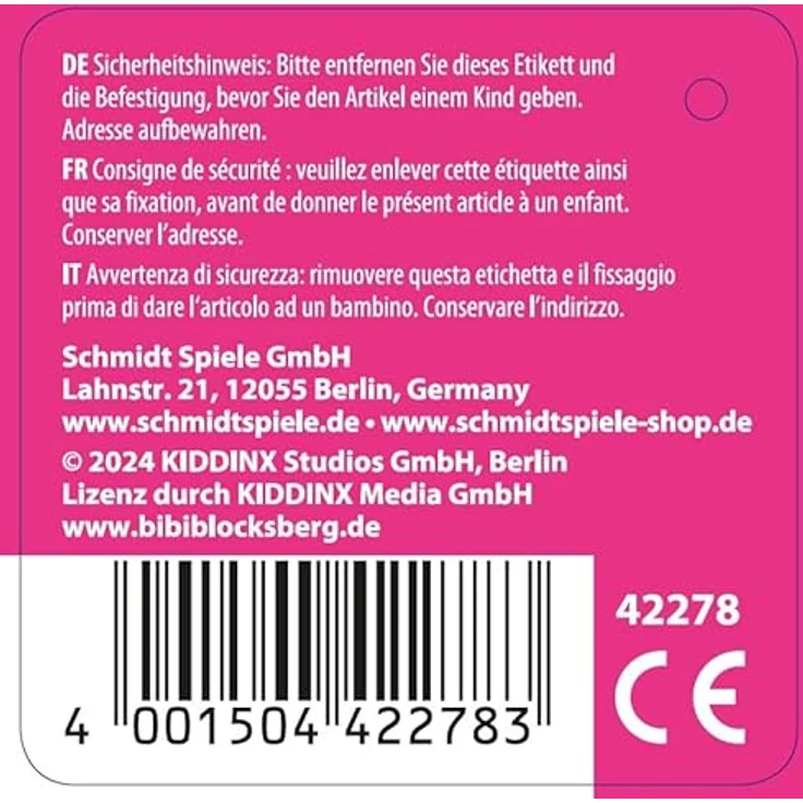 Schmidt Spiele Plüschfigur Bibi Blocksberg, 33 cm, hochwertige Hexe mit Besen Kartoffelbrei, Kuscheltier – Bild 2