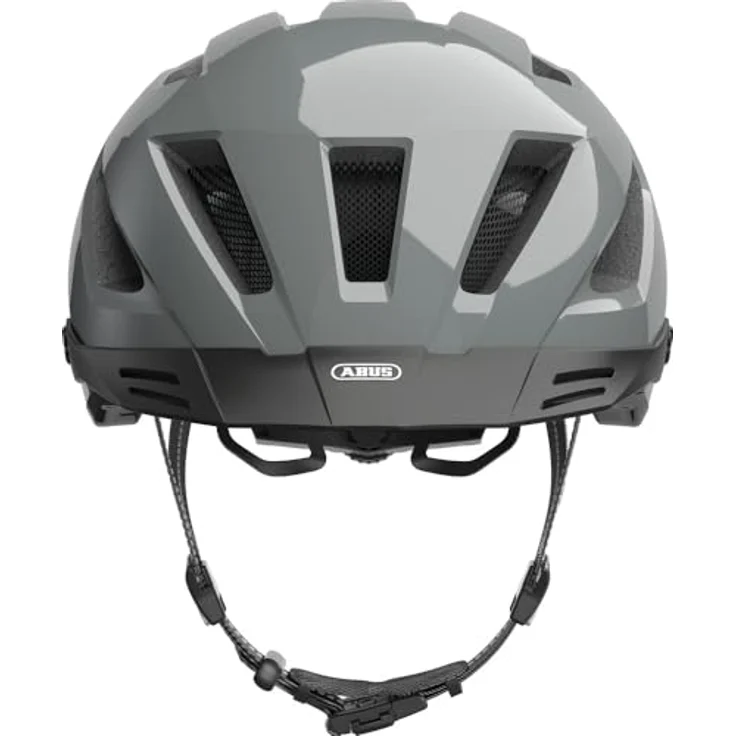 ABUS Stadthelm Pedelec 2.0 - Fahrradhelm mit Rücklicht und Regenhaube - Grau, Größe L (56-62 cm) – Bild 4