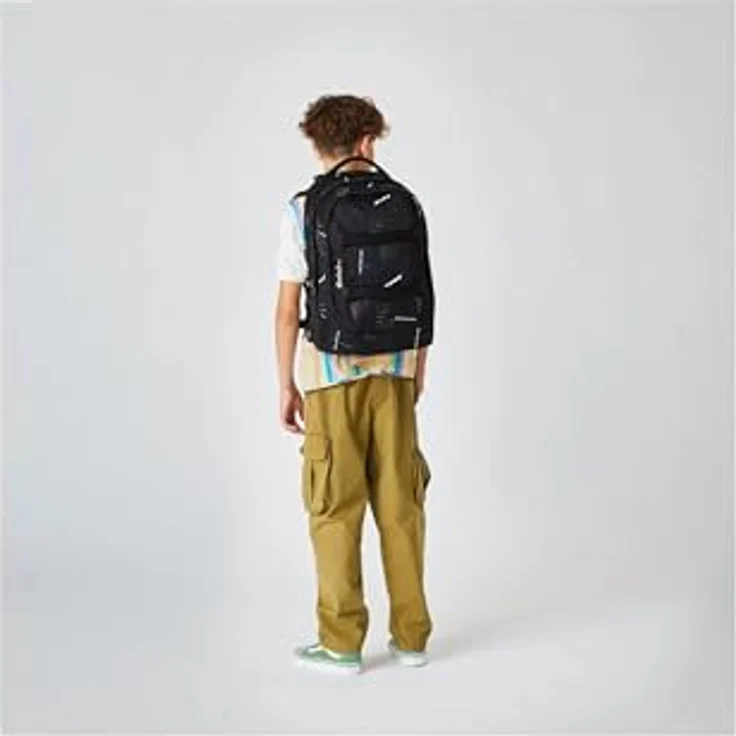 Satch Schulrucksack Pack, ergonomischer Schulrucksack mit 2 Hauptfächern, 45 cm, Ninja Matrix, leicht und robust, gepolstertes Laptopfach – Bild 6