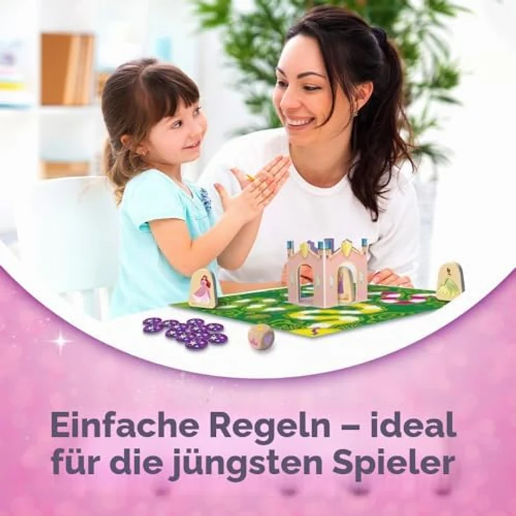 TREFL Disney Das Prinzessinnen-Party-Brettspiel 02434, Kunststoffspielzeug für abwechslungsreichen Spielspaß – Bild 4